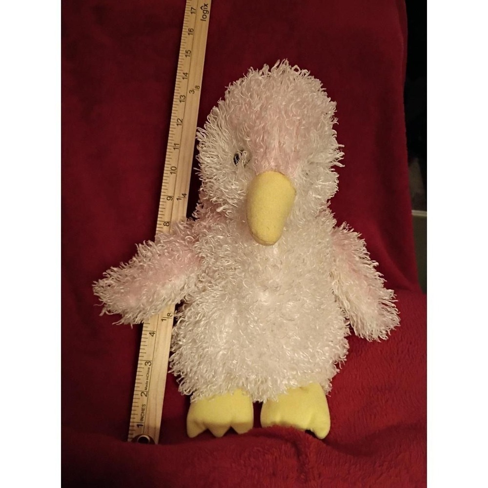 10" Wildlife Artists Pink Penguin Plush Scruffy Curly Fluffy Shiny Zoo